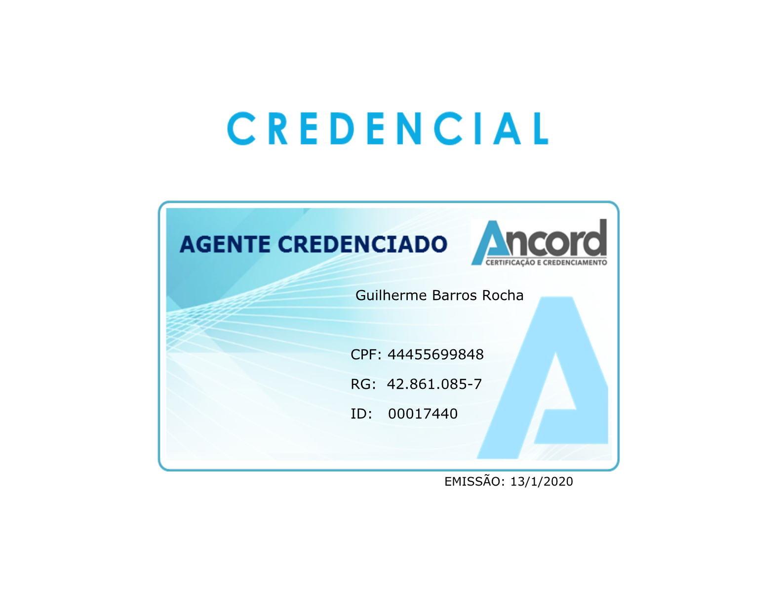 Certificado ANCORD — Guilherme Barros Rocha
